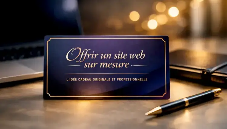 Carte cadeau réalisation site web sur mesure clé en main